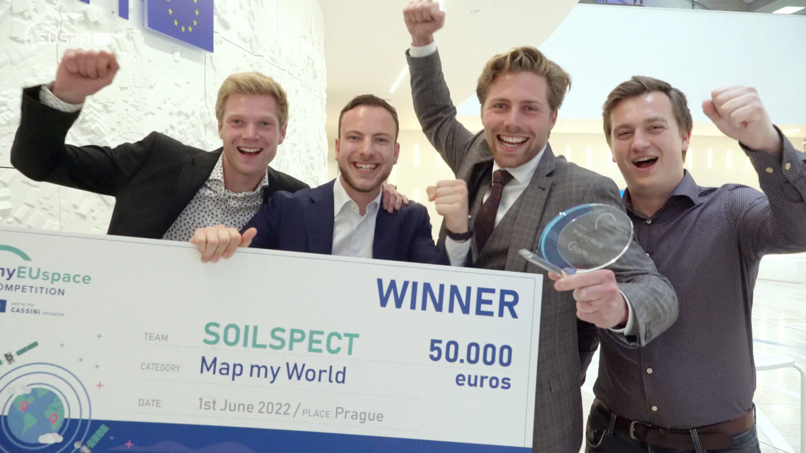 Soilspect tijdens de MyEUspace-competitie in 2022